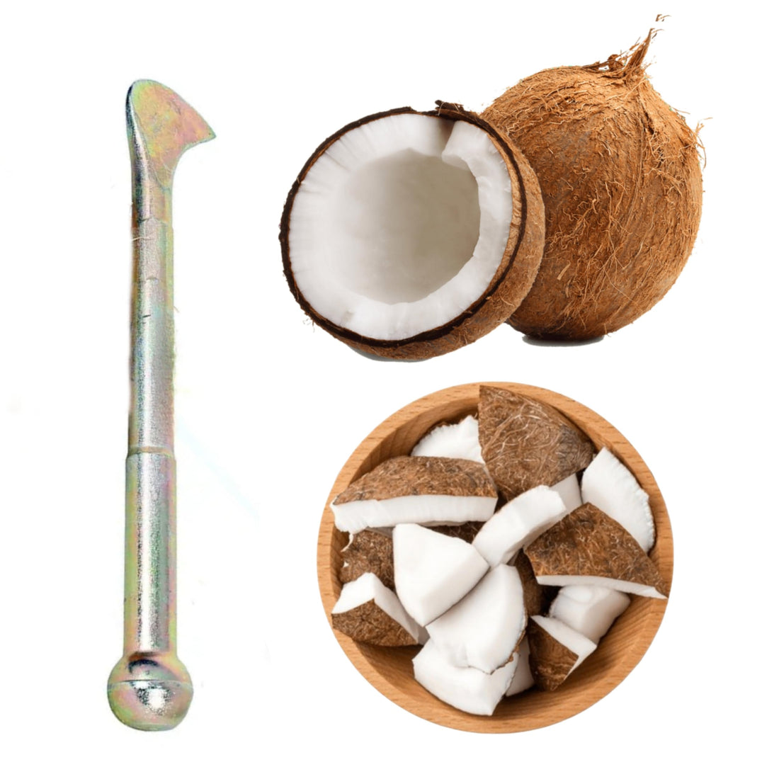 Coconut Breaker Slicer Cutter Opener Tool for Kitchen