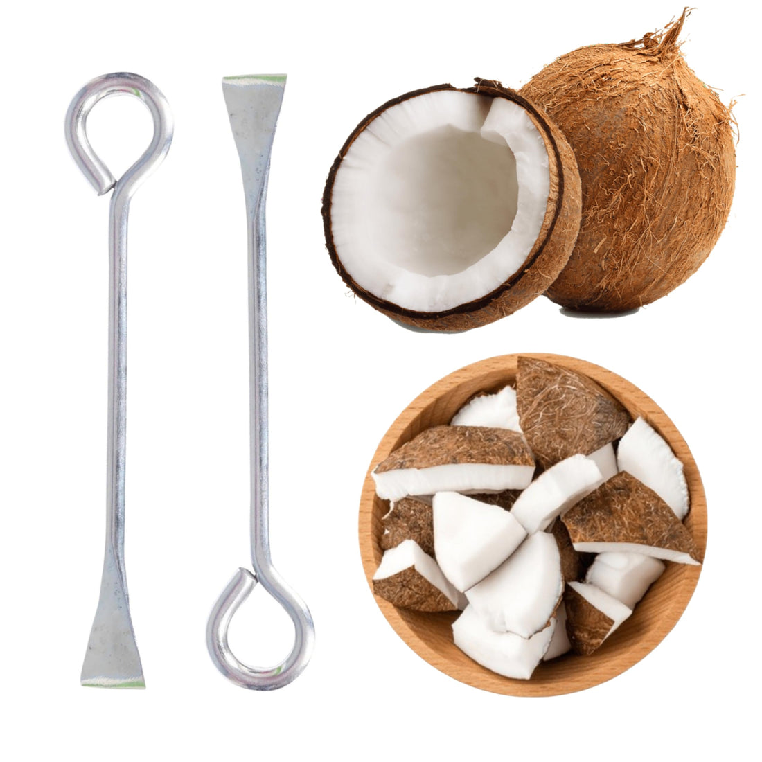 Stainless Steel Coconut Slicer Cutter Tool for Kitchen (Pack of 1)