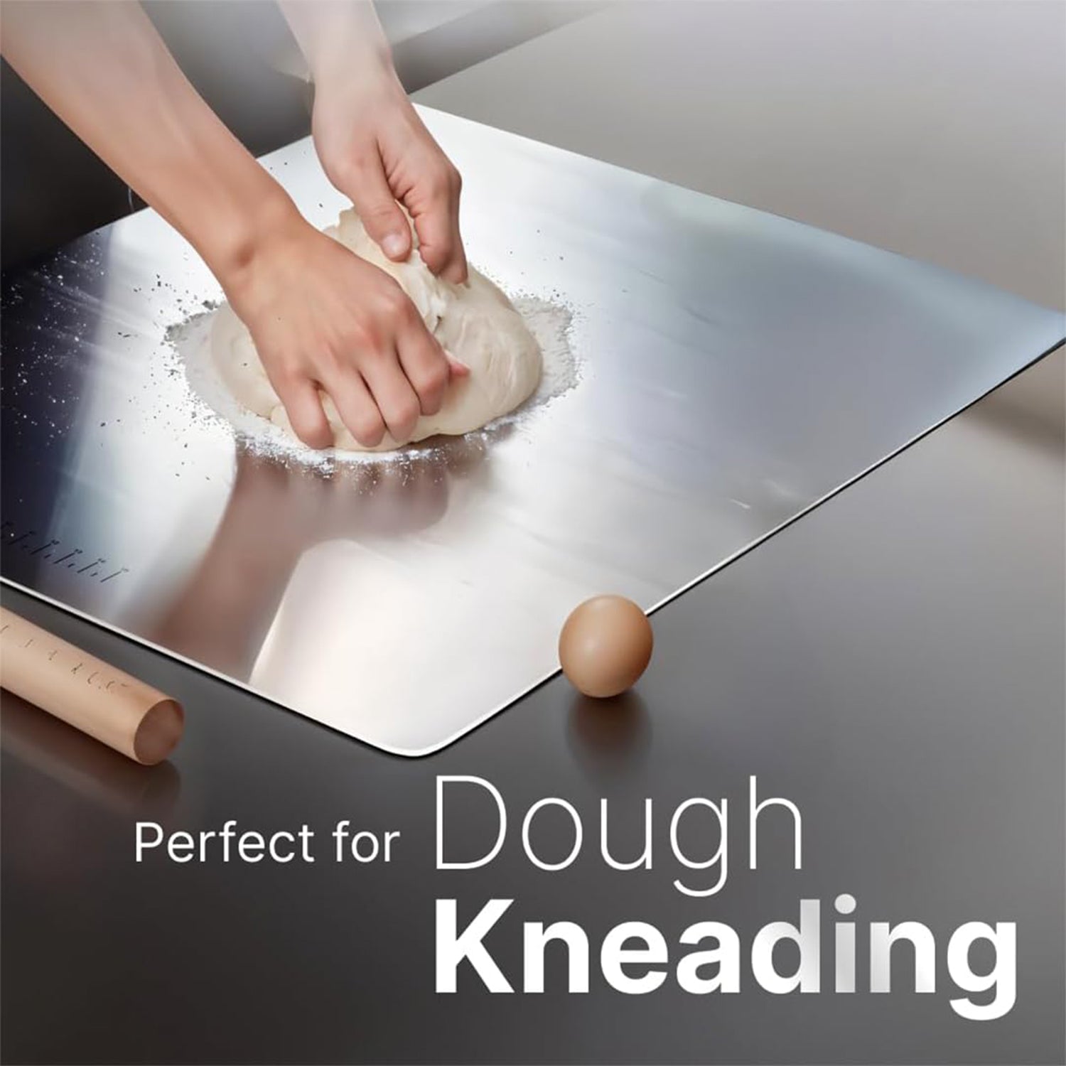 Large Countertop Stainless Steel Chopping Board for Kitchen,Fruit and Vegetable Cutting & Chopping Board (Pack of 1)