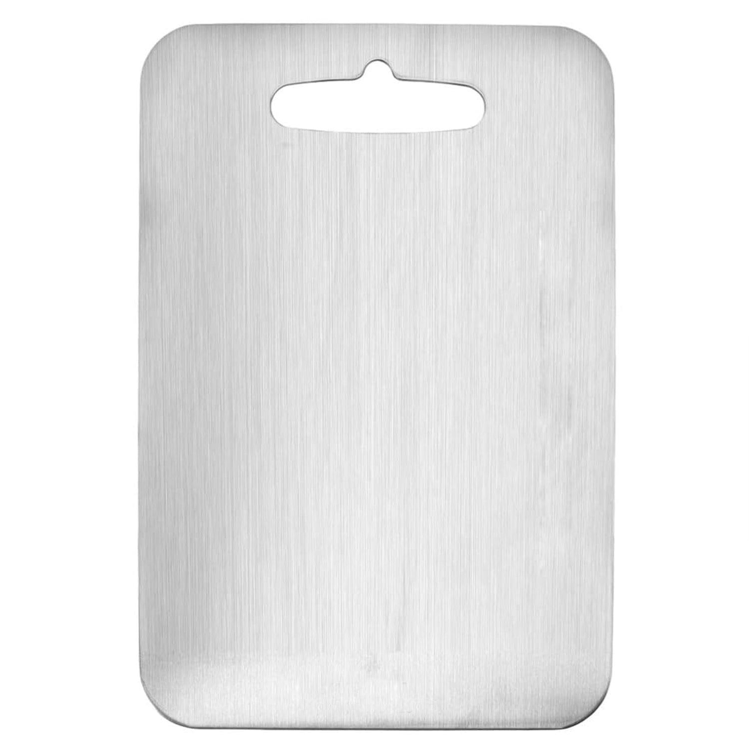 Large Stainless Steel Chopping Board for Kitchen | Vegetable & Fruit Cutting Board | Heavy Duty Metal Cutting Board | Rustproof, Durable & Hygienic Food Grade Board (Pack of 1, Silver)