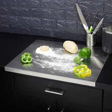 Large Countertop Stainless Steel Chopping Board for Kitchen,Fruit and Vegetable Cutting & Chopping Board (Pack of 1)