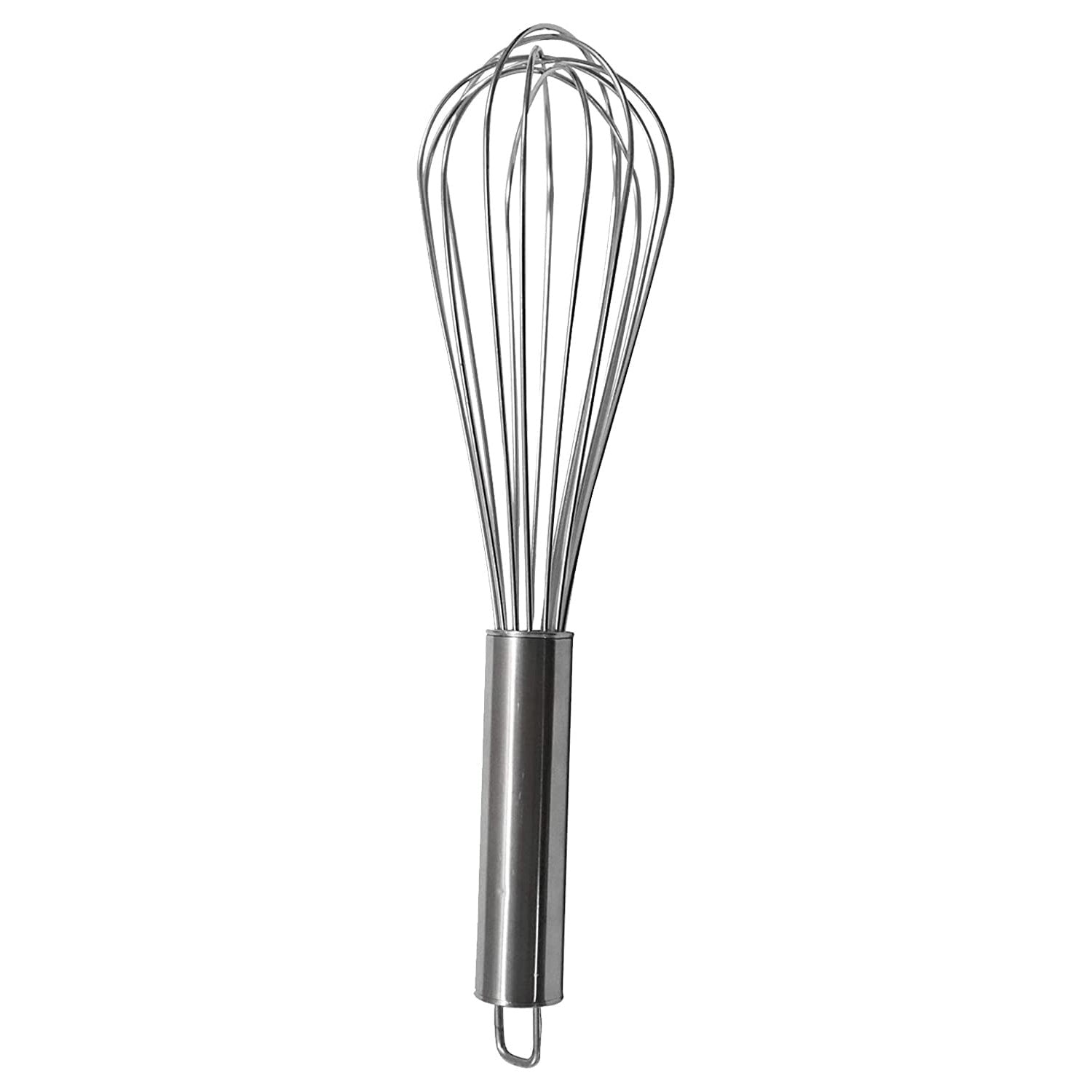 Stainless Steel Hand Whisk 11 Inch Wire Blender for Cooking, Mixing, Beating, Whisking, Stirring | Heavy Duty Kitchen Utensil for Eggs, Cream, Batter, Milk Frother, Baking & Cooking Tools (Silver, CHW1)
