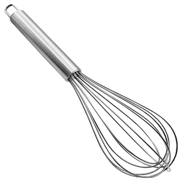 Stainless Steel Hand Whisk 11 Inch Wire Blender for Cooking, Mixing, Beating, Whisking, Stirring | Heavy Duty Kitchen Utensil for Eggs, Cream, Batter, Milk Frother, Baking & Cooking Tools (Silver, CHW1)