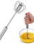 Stainless Steel Semi-Automatic Rotating Hand Push Whisk Blender