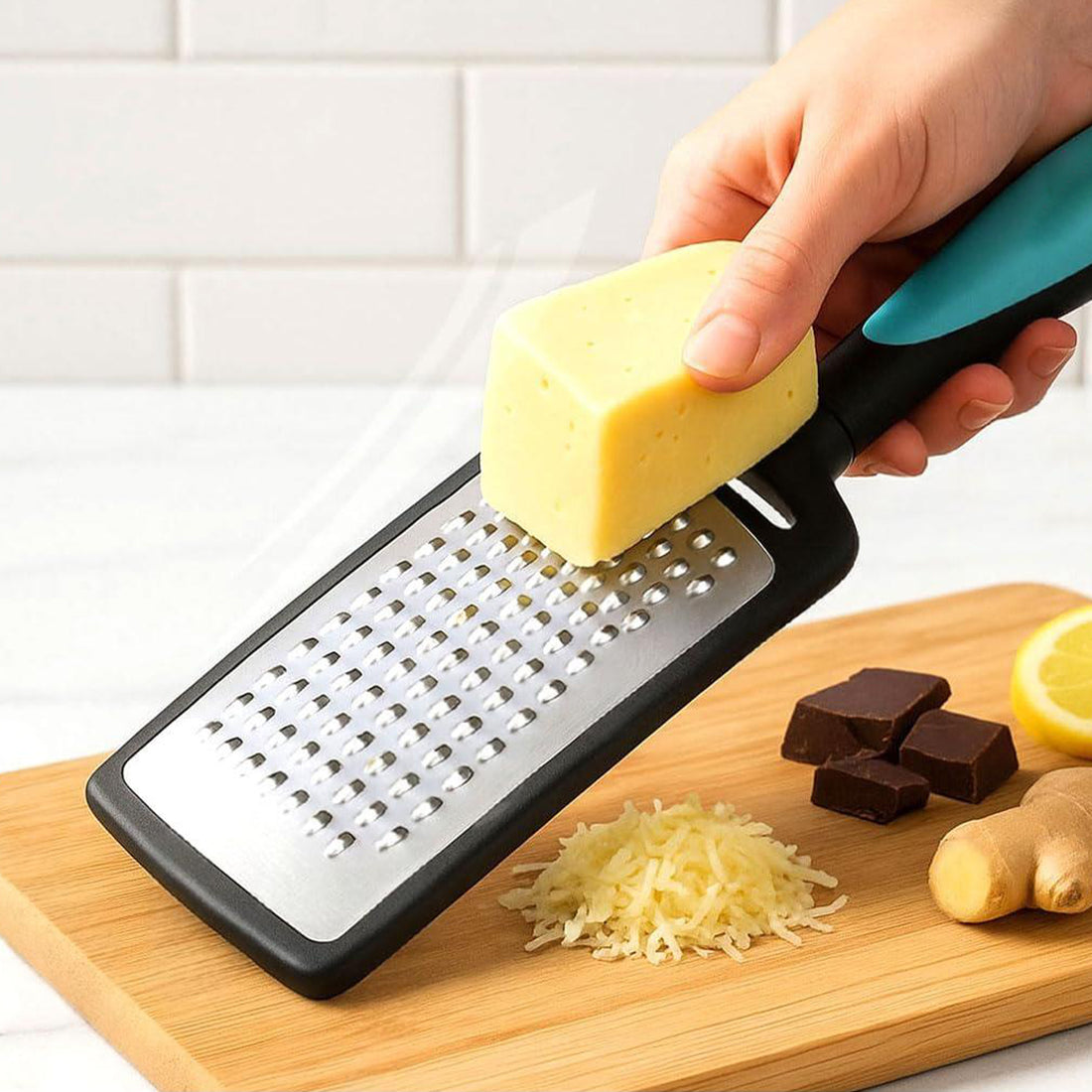 Hand Kadukas Cheese Grater & Vegetable Shredder for Kitchen (Sky Blue)