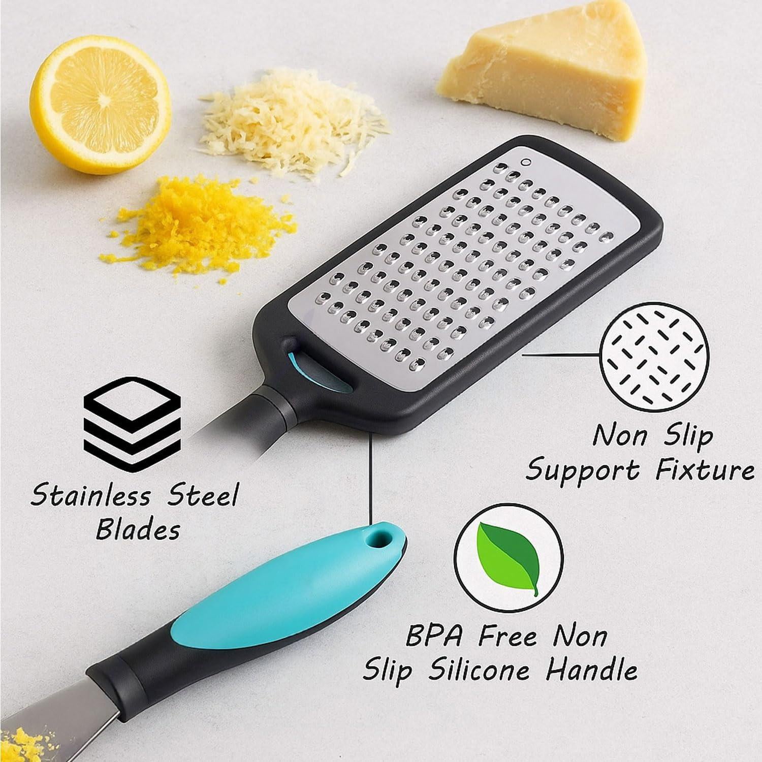 Hand Kadukas Cheese Grater & Vegetable Shredder for Kitchen (Sky Blue)