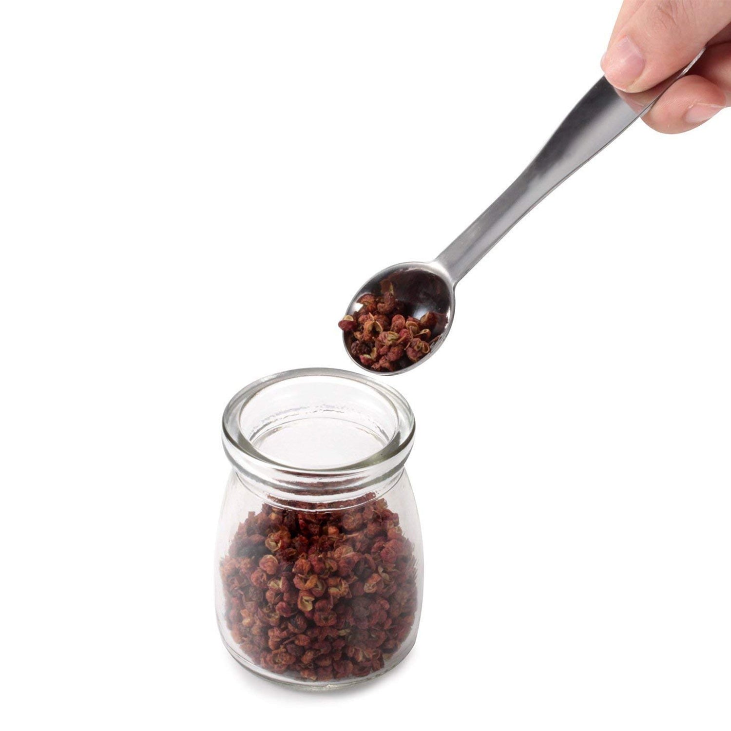 Stainless Steel Measuring Cups & Spoon Set – 4 Cups & 4 Spoons Combo for Dry & Liquid – Kitchen Gadgets for Cooking, Baking, Cakes – Measuring Cup Set with Handles – Durable, Rustproof Essentials