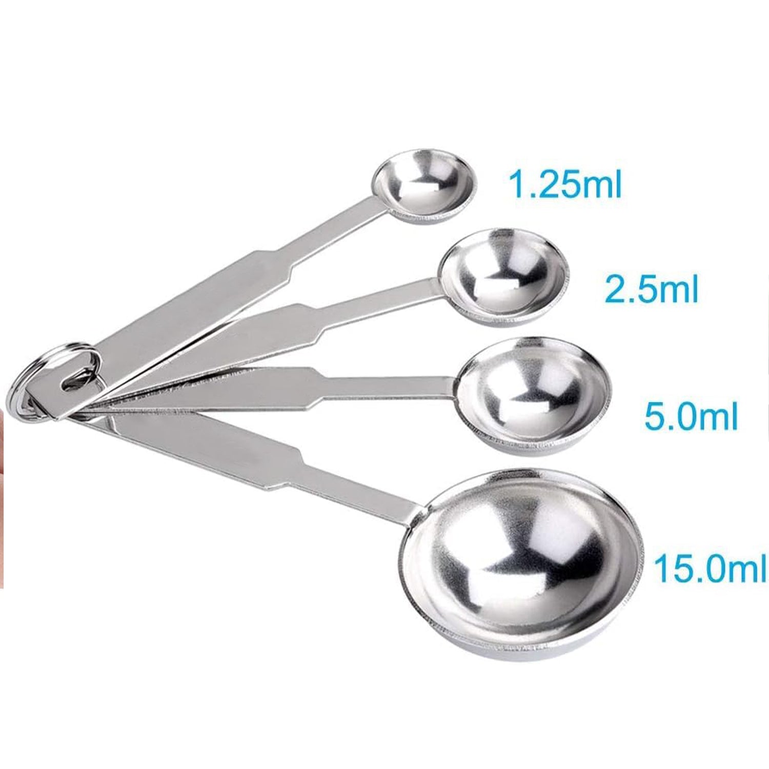 Stainless Steel Measuring Cups & Spoon Set – 4 Cups & 4 Spoons Combo for Dry & Liquid – Kitchen Gadgets for Cooking, Baking, Cakes – Measuring Cup Set with Handles – Durable, Rustproof Essentials