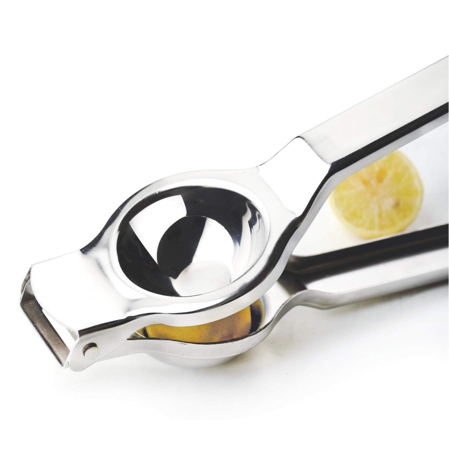 Lemon Squeezer with Bottle Opener | Stainless Steel Lemon Juicer for Kitchen & Bar | Food Grade, Rust Resistant & Durable | Manual Hand Press Citrus Juicer Tool | Easy to Use & Clean | Compact Design (Silver, Set of 1)