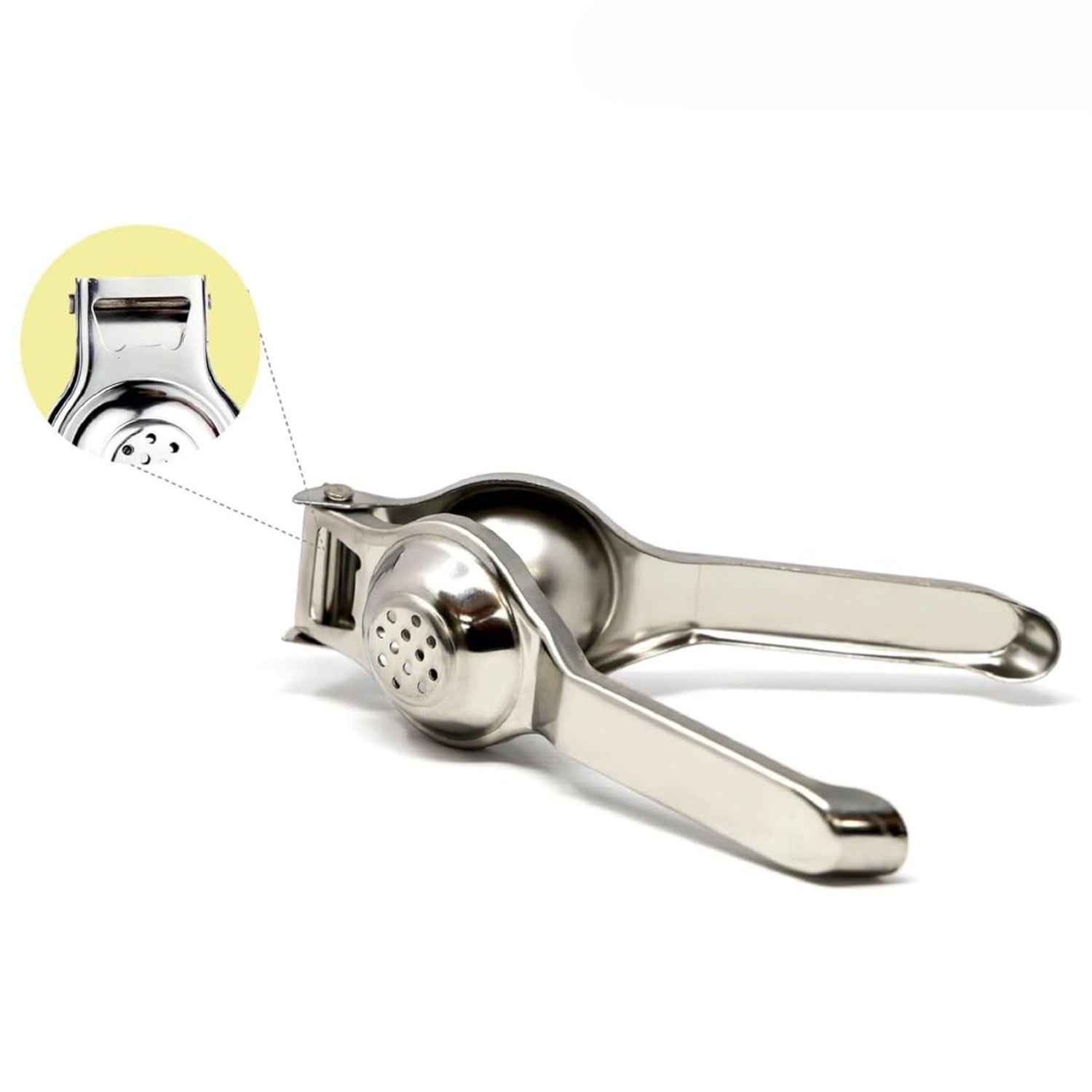Lemon Squeezer with Bottle Opener | Stainless Steel Lemon Juicer for Kitchen & Bar | Food Grade, Rust Resistant & Durable | Manual Hand Press Citrus Juicer Tool | Easy to Use & Clean | Compact Design (Silver, Set of 1)