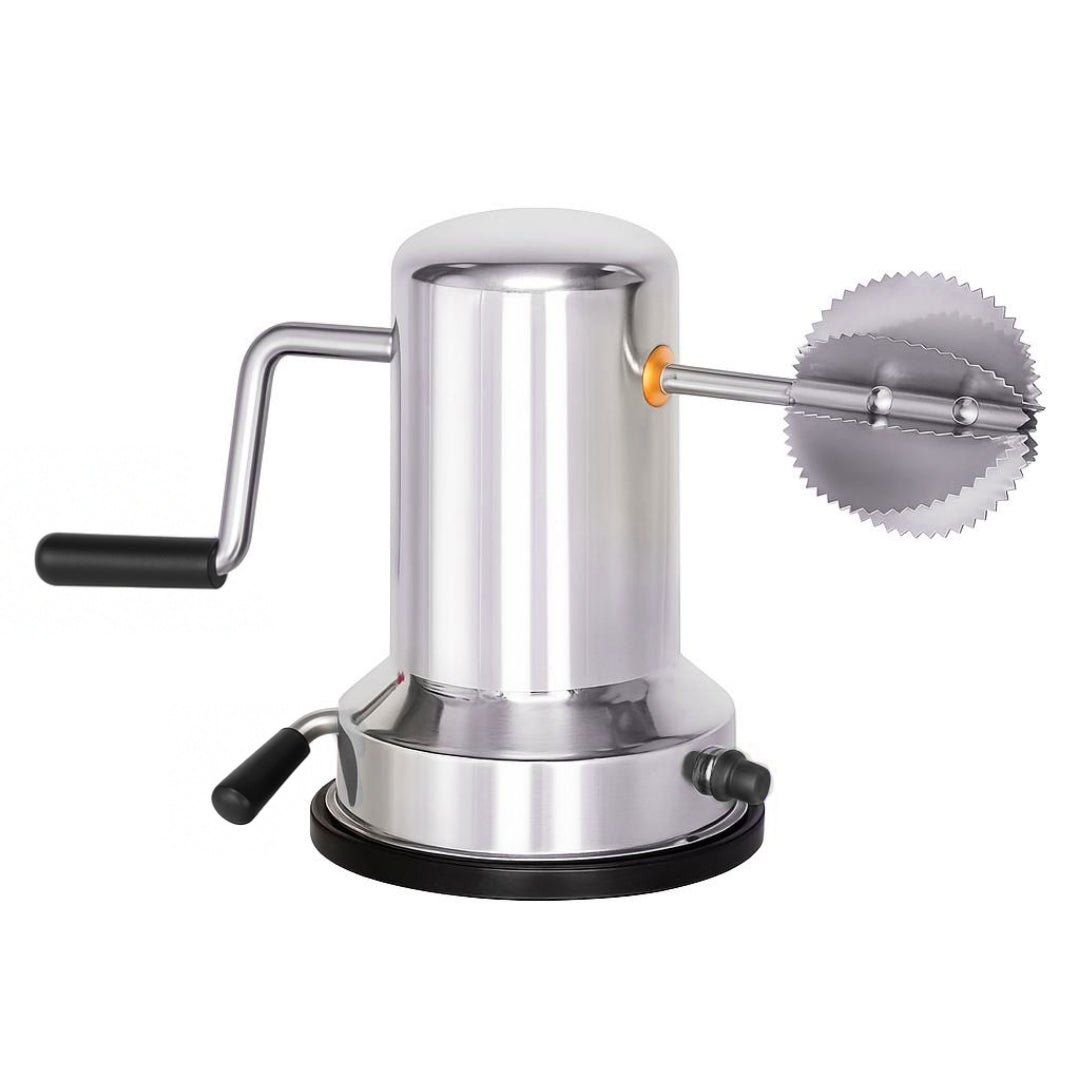 Steel Coconut Scraper for Kitchen with Rotatable Handle